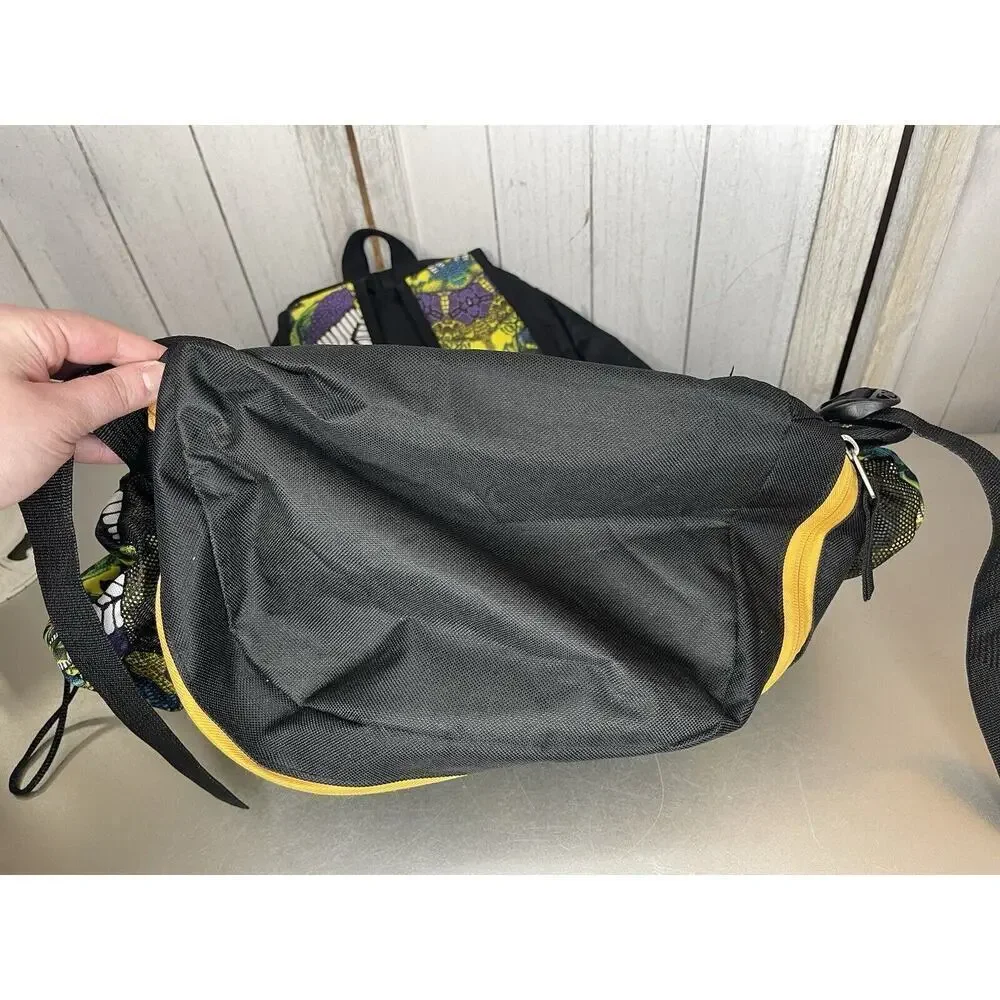 Nike Kobe Black Mamba Backpack Yellow Purple Multi Compartment